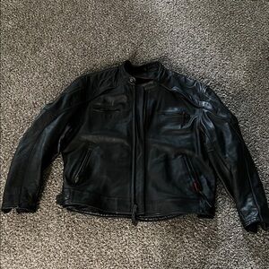 Men's Classic Black Leather Jacket